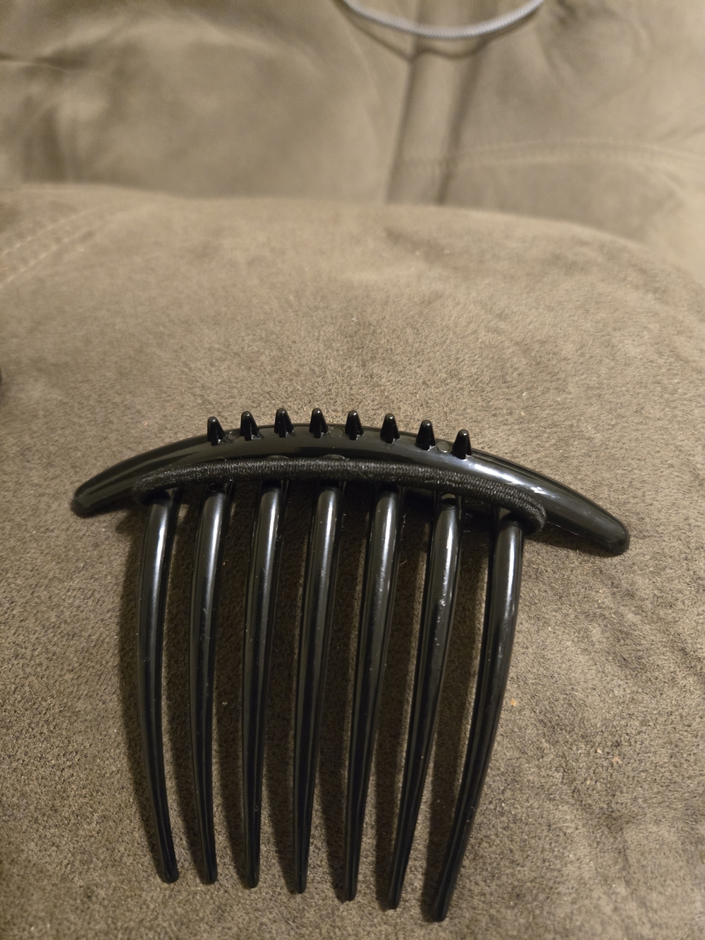Black Hair Comb Clip for Women - Classic Slide-In Design